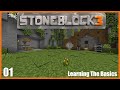 Minecraft: StoneBlock 3 Ep. 1 - Learning the Basics