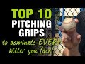 Top 10 Pitching Grips to Dominate EVERY Hitter You Face!  [Top 10 Thursday Ep.5]