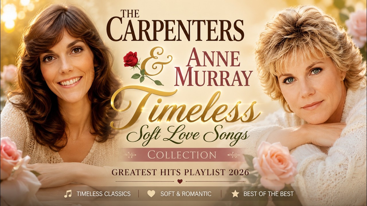 The Carpenters & Anne Murray 🌹 Timeless Soft Love Songs Collection | Greatest Hits Playlist 2026