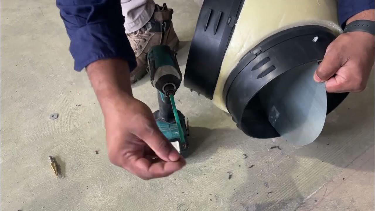 Installing an Air Conditioning damper inside on Y peace fitting YouTube