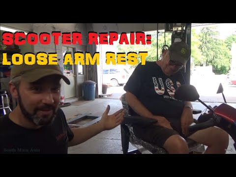 Mobility Scooter Repair - Loose Arm Rest