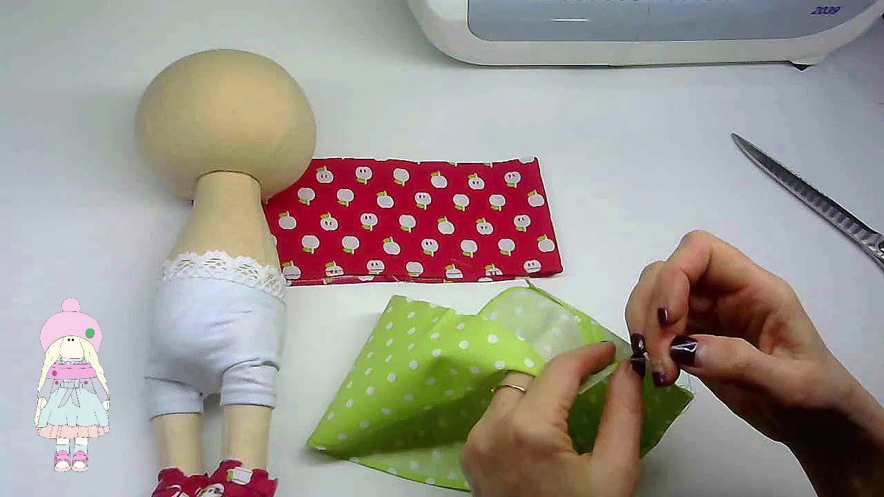 Как сшить платье для куклы.Часть 1.