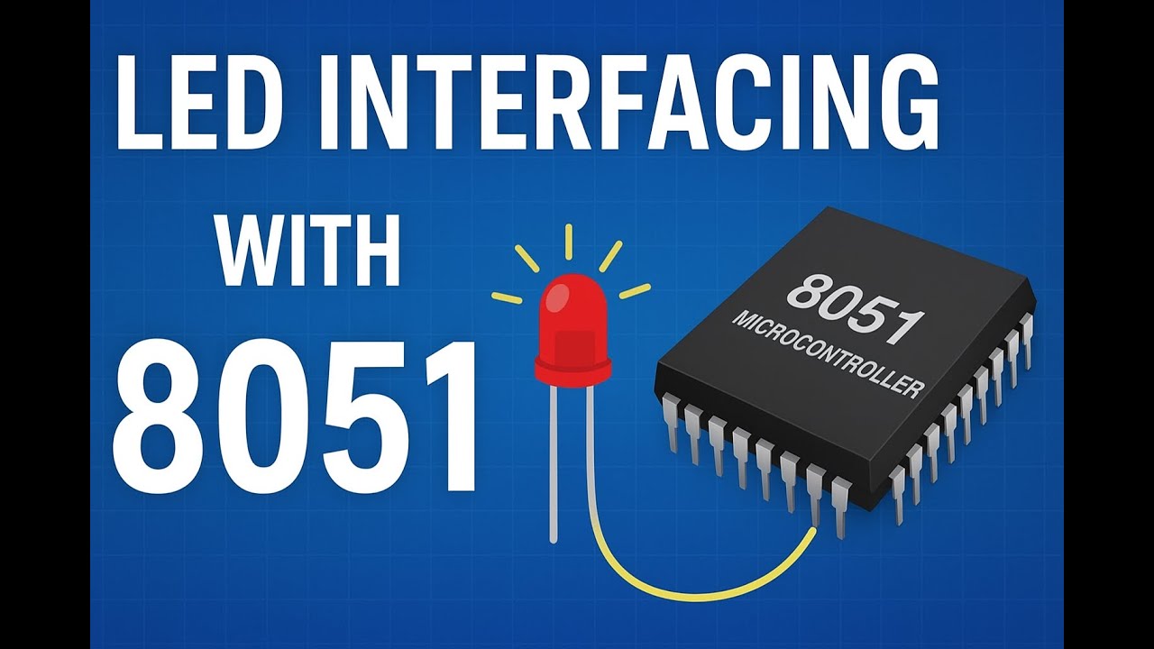 LED interfacing with 8051 microntroller - YouTube