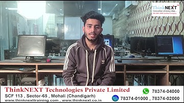 Web Designing Training in Chandigarh | Testimonial by Arjun Singh |ThinkNEXT Technologies