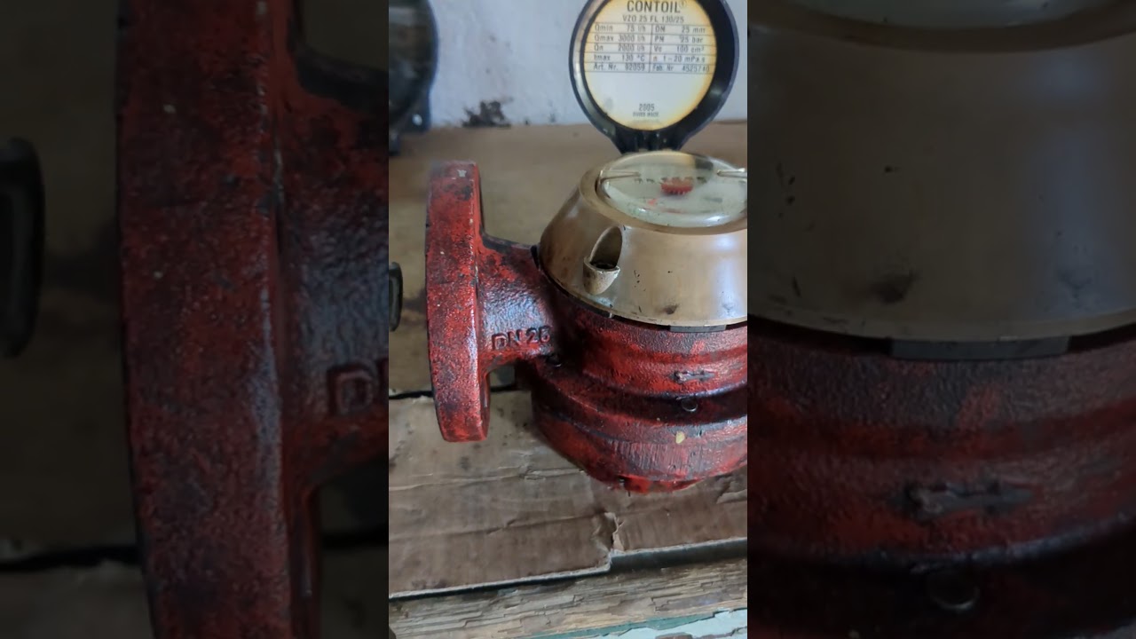 Contoil VZO 25 FL 130/25 Mechanical Fuel Oil Flow Meter | Performance Testing & Flow Rate Demo