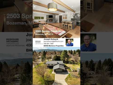 2503 Spring Creek Drive, Bozeman, MT home video tour