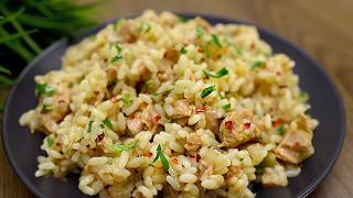 Schnelles Abendessen: Reis mit Thunfisch, das jeder liebt!