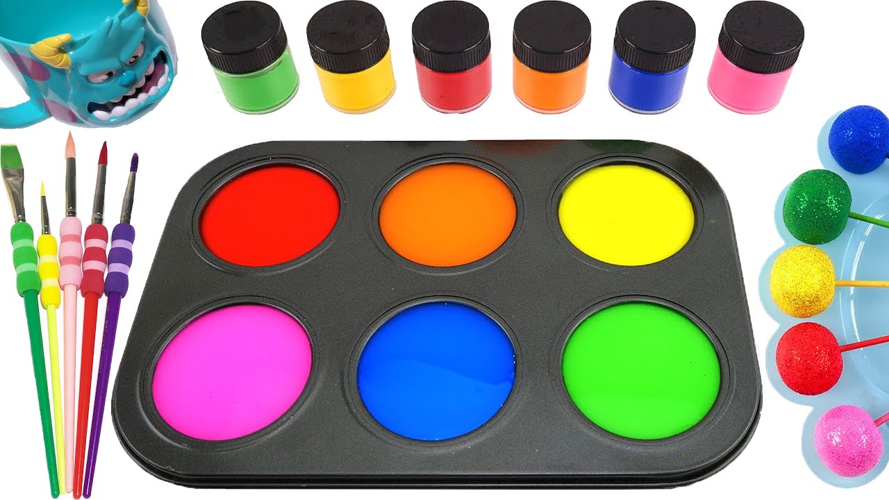 Satisfying Video l How to Make Lollipop Candy With Playdoh & Paintbrush