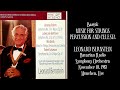 Bartók: Music for Strings, Percussion and Celesta, Leonard Bernstein, Bavarian Radio Symphony (1976)
