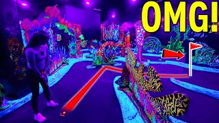 One of the BEST Blacklight Mini Golf Courses!