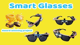 Make a Smart glasses using ultrasonic Sensor and arduino nano || inspired award winning project 🥇