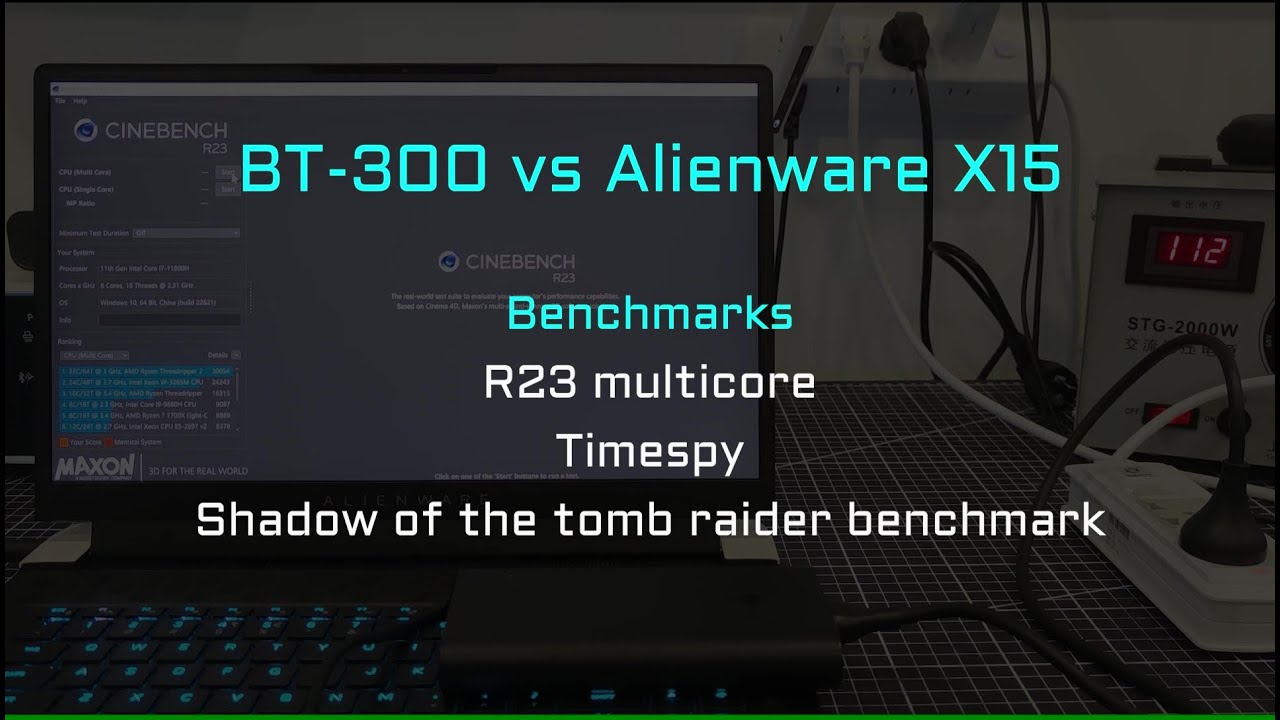[BT-300 Engineering sample] Alienware X15 3060 benchmarks - YouTube