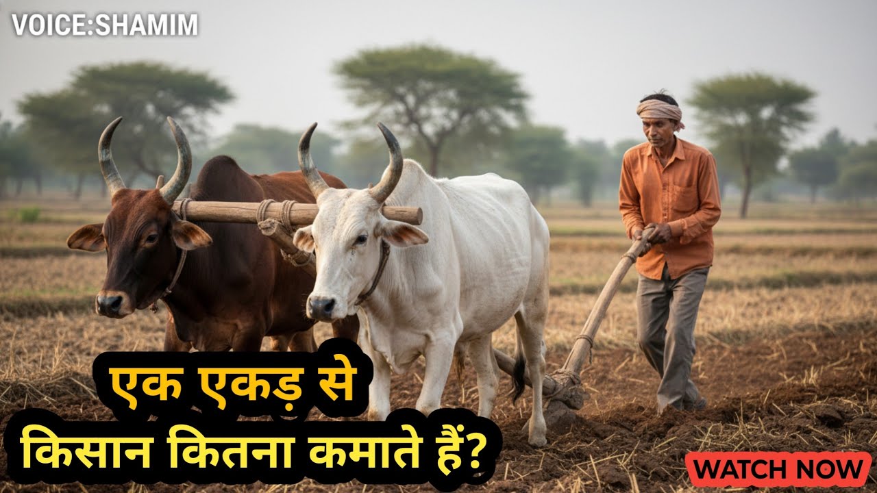 एक एकड़ जमीन से किसान कितना कमा सकता है? | Farming Income Reality in Hindi |