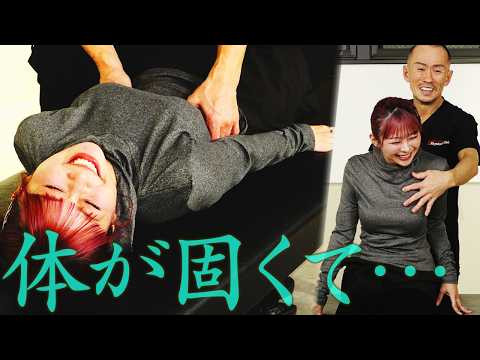 体が固くてポージングしずらいグラビア…完璧な身体を目指して兼子ただしが徹底施術！