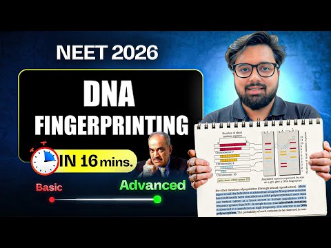 DNA Fingerprinting — Fix All Confusion in 16 Min ⚡ (NEET 2026) I Molecular Basis of Inheritance