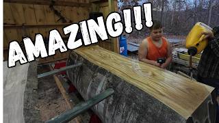 Can the MechMaxx SM-32 Handle a 34" Log??? - Milling Our Biggest Log Ever!