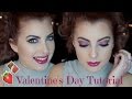 Chocolate Covered Strawberry Inspired Valentine&#39;s Day Makeup Tutorial!