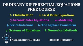 Ordinary Differential Equations Full Course (Step-by-Step)