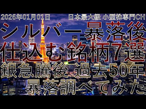【緊急速報！ シルバー急騰後は暴落が来るか調べてみた】その後仕込みたい小型株7選  7792コラントッテ 7317松屋R＆D 7374コンフィデンスインターワークス 7807幸和製作所 7367セルム
