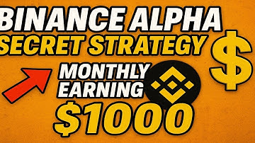 “Binance Alpha Points 💰 Secret Earning Trick | $1000+ Monthly Stable Income 🚀 (Don’t Miss This)”