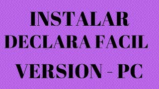 como instalar declara fácil versión PC-SUNAT screenshot 5