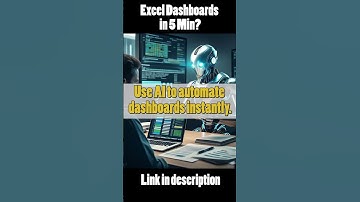 AI Builds AMAZING Excel Dashboards in Seconds! 🤯