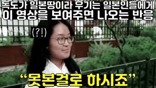 현재 일본인들에게 보여주면 이 악물고 모른척 하는 영상