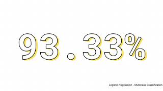 Logistic Regression Multiclass Classification