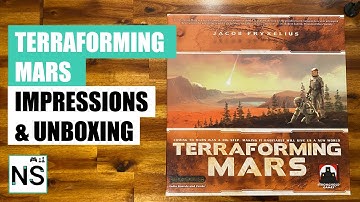 Terraforming Mars Board Game Unboxing + First Impressions