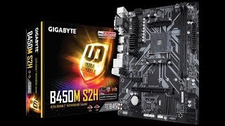 Обзор на Материнскую плату GIGABYTE B450M S2H.