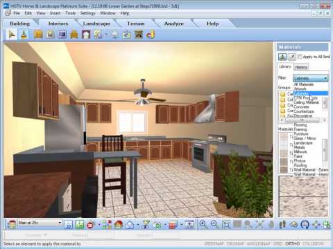  HGTV  Home  Design  Software  Working With The Materials 