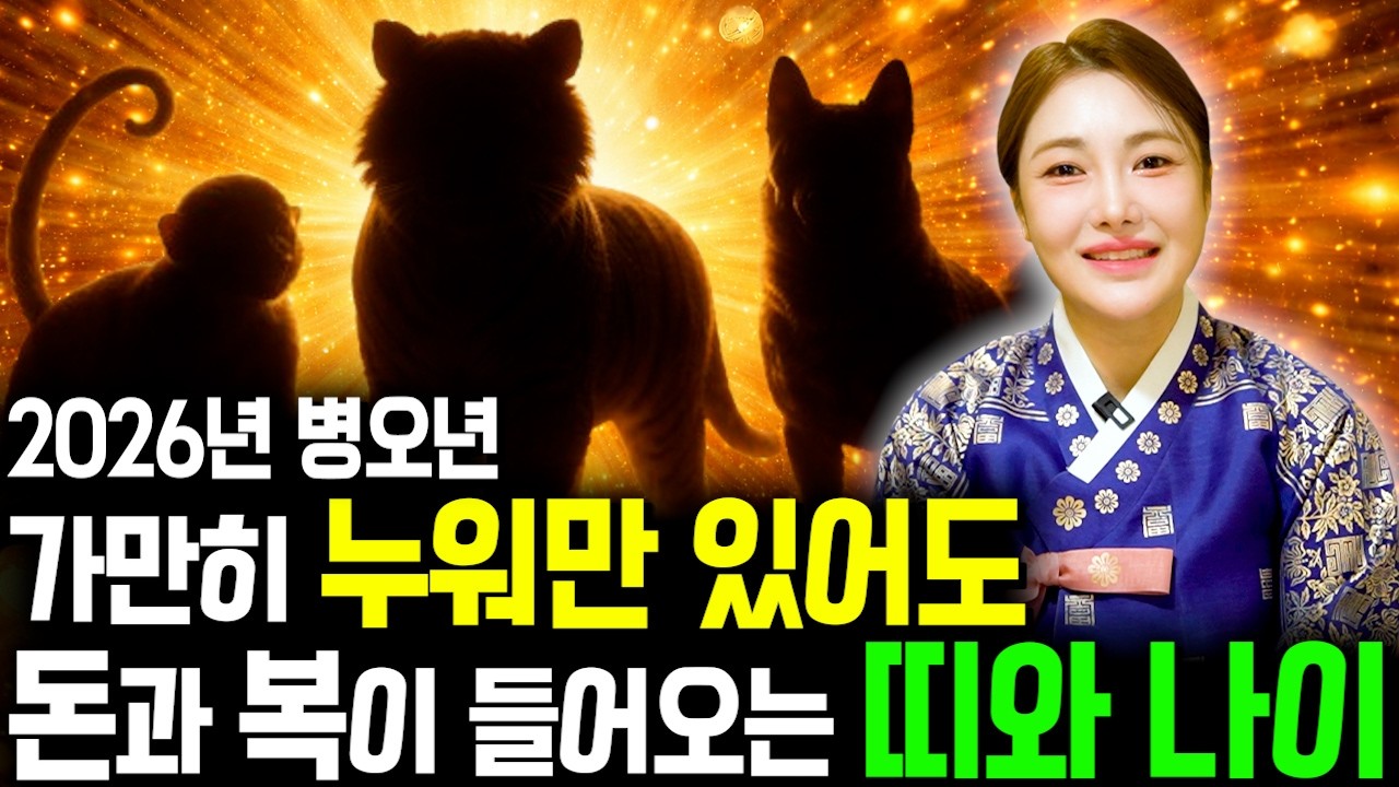 2026년 병오년 가만히 누워만 있어도 대박나는 띠와 나이 호명합니다. [운명전쟁49 가운신녀]