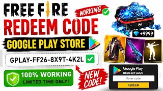 FF REDEEM CODE TODAY | Free Fire Redeem Code 23 August 2026 | Play Store Redeem Code 2026
