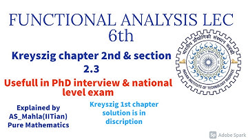 FUNCTIONAL ANALYSIS CHAPTER 2nd Section 2.3