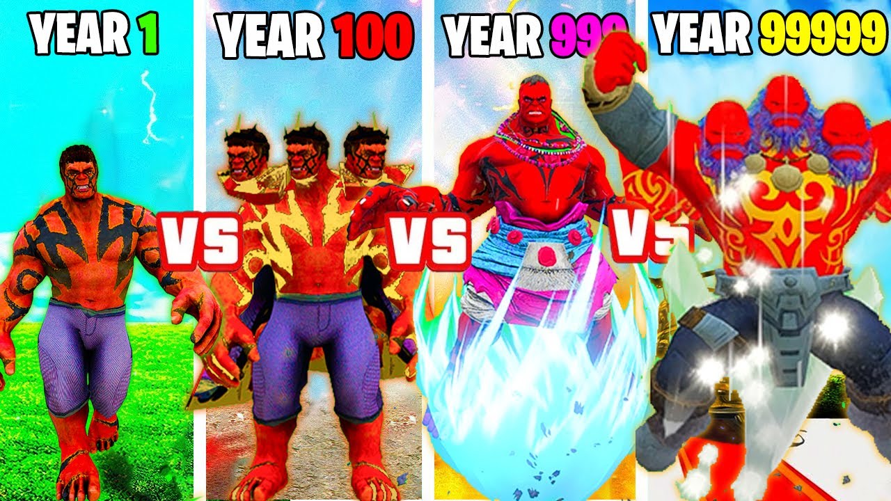 $1 OP RED & BLACK HULK YEARS SUIT into $1,000,000,000 OP RED & BLACK HULK YEARS SUIT in GTA 5 !