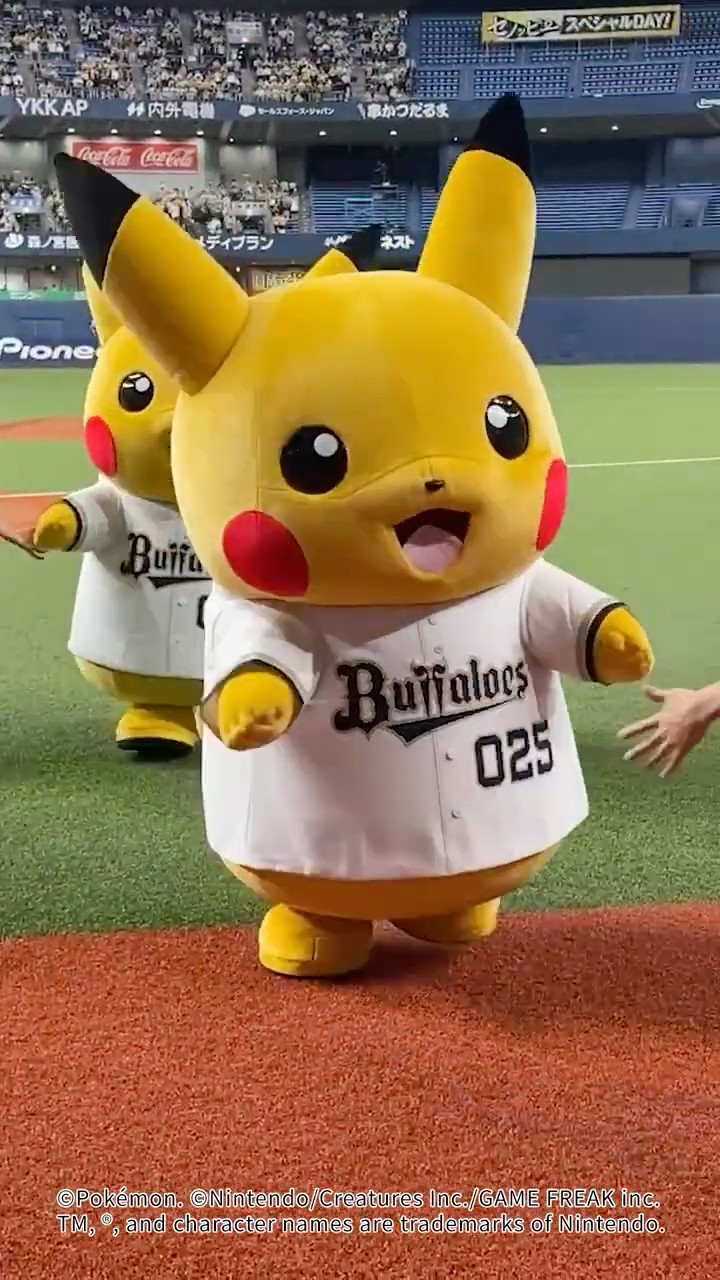 ピカチュウも一緒にラッキー7！SKY✨ #ポケモン #ポケモンベースボール