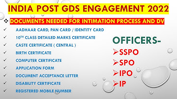 INDIA POST GDS INTIMATION AND DV 2022 | 2nd DV FOR SELECTED CANDIDATES | @PCM_World #india_post_gds