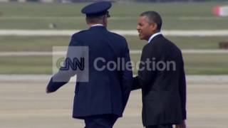 OBAMA ARRIVES AT JOINT ANDREWS AFB