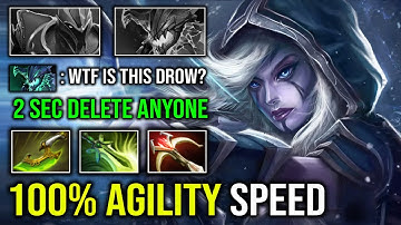 WTF 2 Sec Delete Anyone 100% Full Agility Speed Endless Frost Arrow Drow Ranger Dota 2