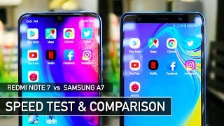 Here's the speed test and comparison between new xiaomi redmi note 7
samsung galaxy a7 2018. in this test, i run commonly used apps such as
youtu...