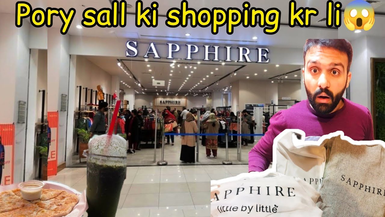 sapphire sale| pory sal ki shopping kr li | Quetta chaye paratha |biggest sale of year #biggestsale