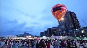Ngày Hội khinh khí cầu cực đẹp tại công viên bờ sông Sài Gòn.