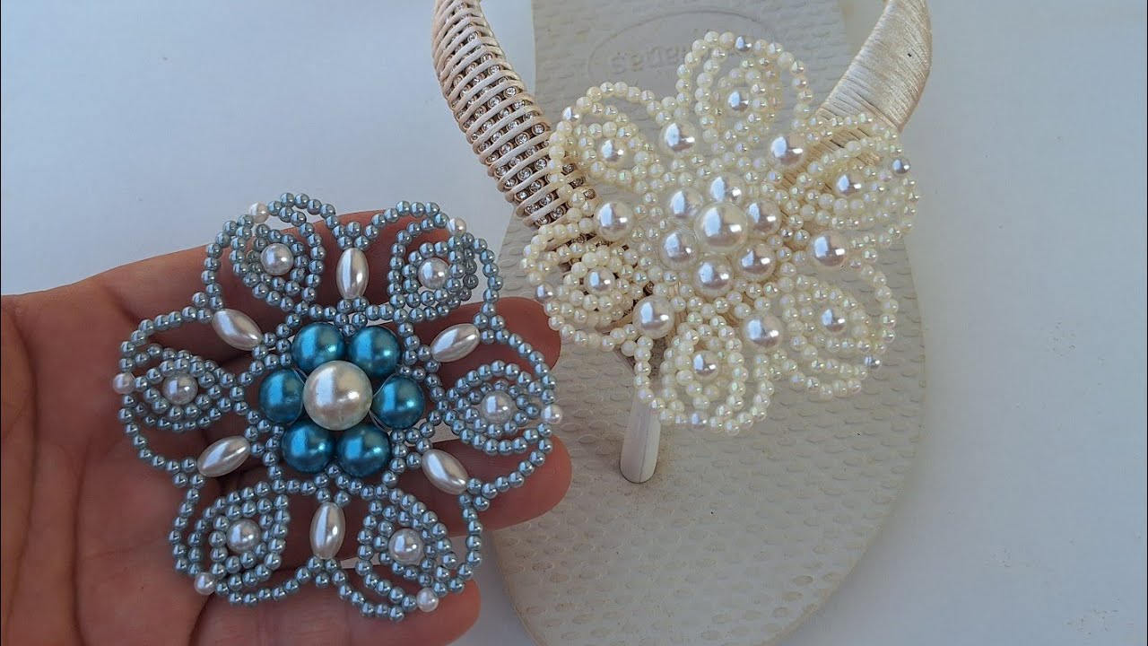 Passo a passo Flor de Perolas Ely 