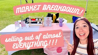 MARKET BREAKDOWN! Selling out of almost ALL of my crochet items at my event!!!