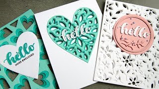 SeeThrough Die Cut Cards