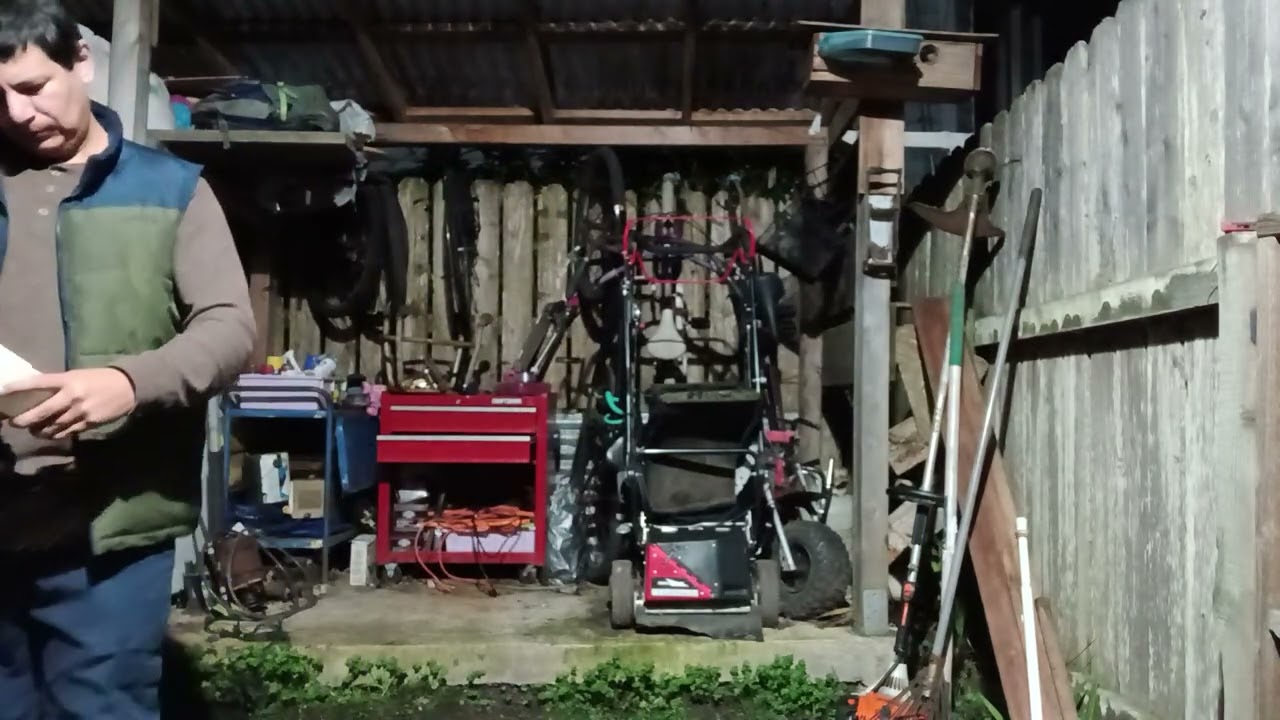 The beginning the shop also diy rain gutter celly stand🤷‍♂️