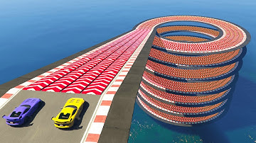 Endless Speed Boost Loops - Floor By Floor Race - GTA 5