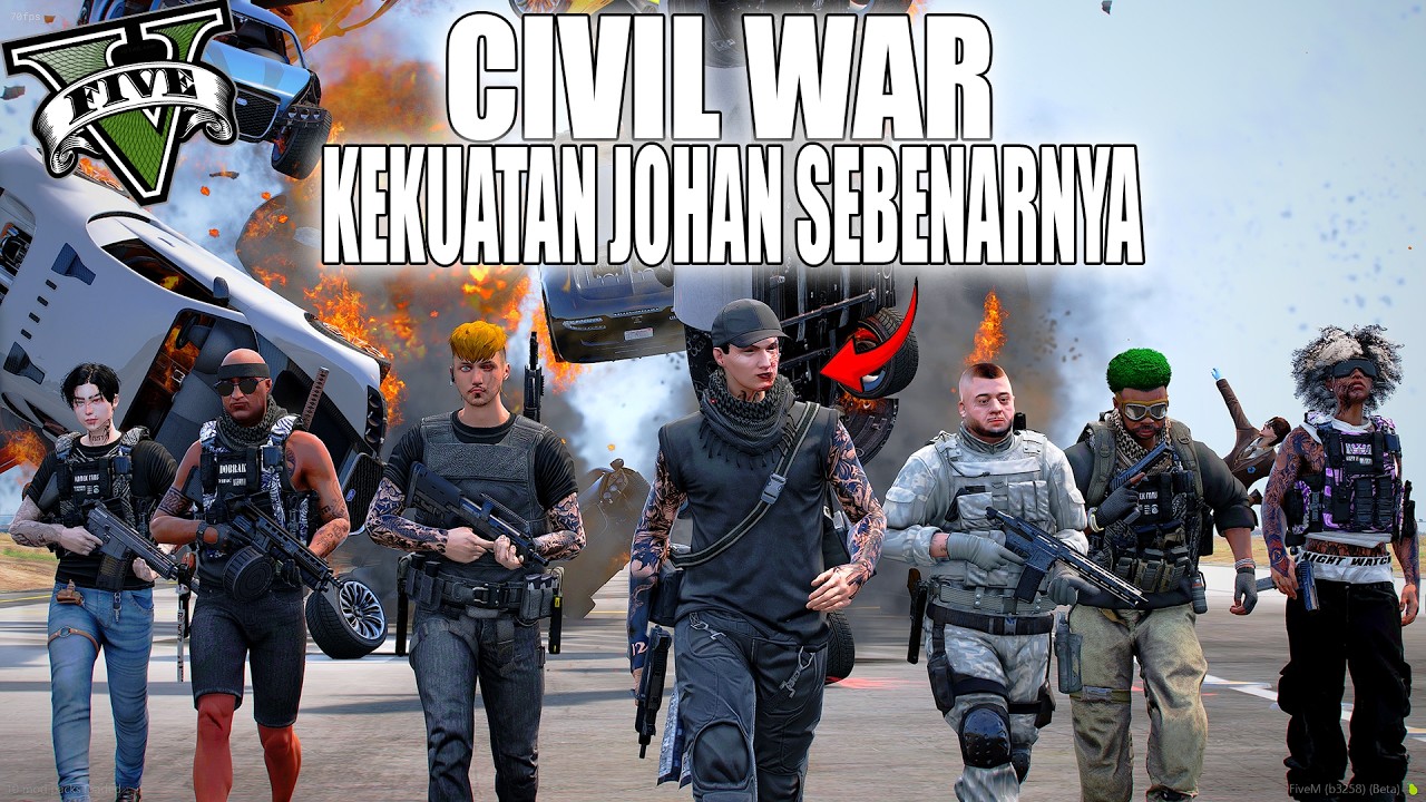 PERANG BESAR !! SEMUA  WARGA MENGIKUTI PERPERANGNYA YANG TERJADI CHAOSS !! GTA 5 ROLEPLAY