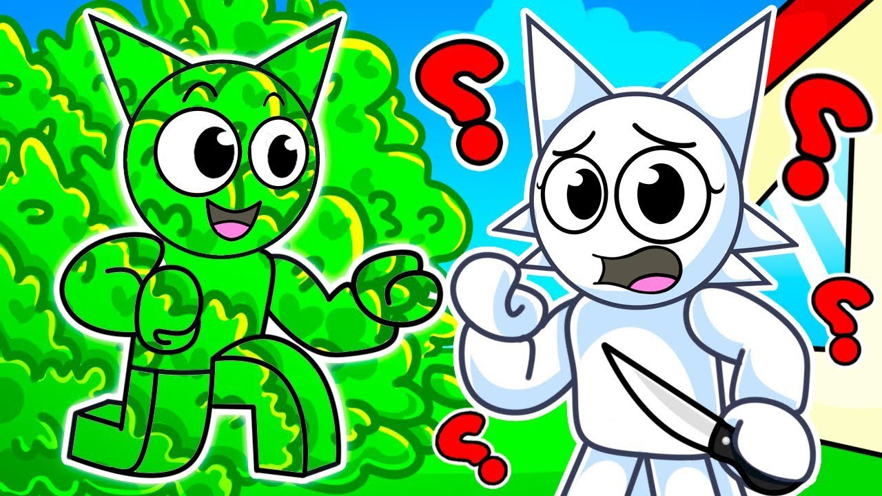 Engañé en el camuflaje de Roblox Ocultar y buscar con mis amigos ..