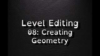 Unreal 5 Tutor: Level Editing 08: Creating Geometry